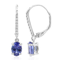 Pendientes en oro con Tanzanita AAA (CIRARI)