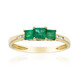 Anillo en oro con Esmeralda de Zambia AAA (CIRARI)