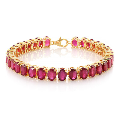 Brazalete en plata con Rubí de Madagascar
