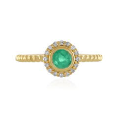 Anillo en plata con Esmeralda de Colombia