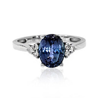 Anillo en oro con Tanzanita sin calentar (CIRARI)
