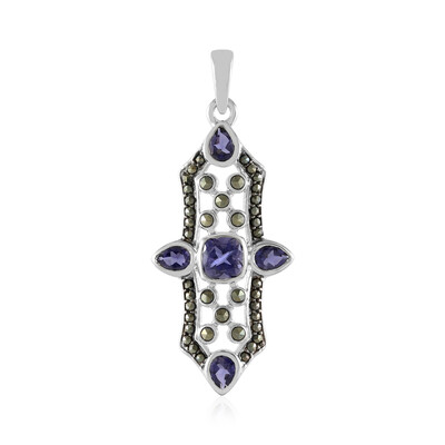 Colgante en plata con Iolita de Ceilán