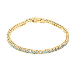 Brazalete en oro con Aguamarina Santa María (CUSTODANA)