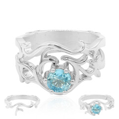 Anillo en plata con Zircón de Ratanak Kirí (Dallas Prince Designs)