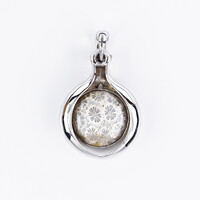 Colgante en plata con Piedra petoskey