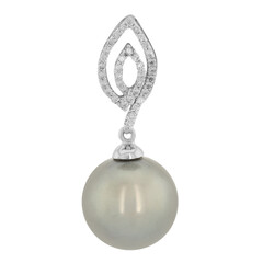 Colgante en oro con Perla cultivada de Tahití