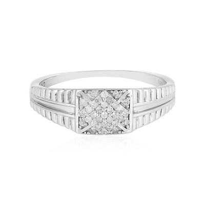 Anillo de hombre en plata con Diamante I2 (I)