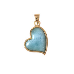 Colgante en plata con Larimar