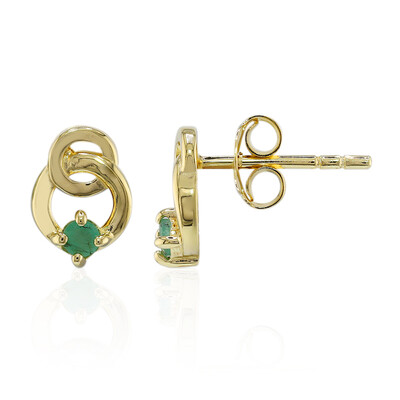Pendientes en plata con Esmeralda de Brasil