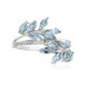 Anillo en plata con Topacio azul cielo