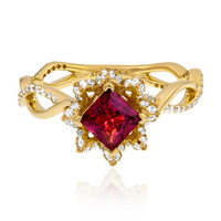 Anillo en oro con Rubelita (de Melo)