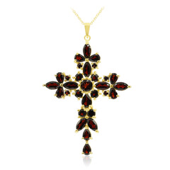 Collar en plata con Granate de Mozambique