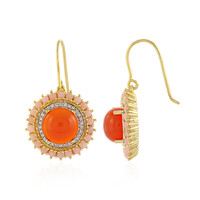Pendientes en plata con Cornalina