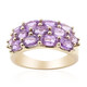 Anillo en oro con Zafiro púrpura de Ceilán