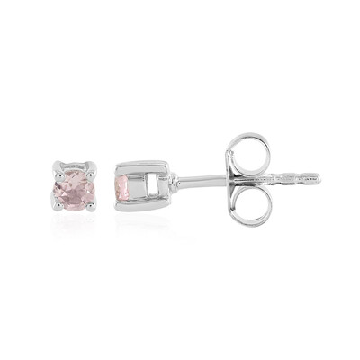 Pendientes en plata con Turmalina rosa de Nigeria