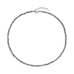 Collar en plata con Apatita verde