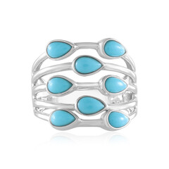 Anillo en plata con Turquesa bella durmiente