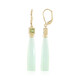 Pendientes en plata con Calcedonia verde (KM by Juwelo)