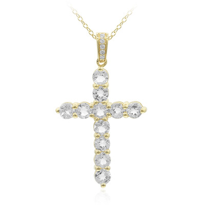 Collar en plata con Topacio blanco