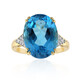 Anillo en oro con Topacio de Marambaia