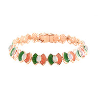 Brazalete en plata con Ópalo de Welo (Adela Silber)