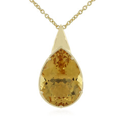 Collar en oro con Berilo amarillo (de Melo)