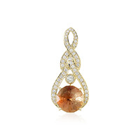 Colgante en oro con Piedra del sol de Oregón (AMAYANI)