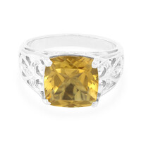 Anillo en plata con Cuarzo champán