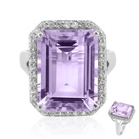 Anillo en plata con Amatista Rosa de Francia