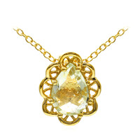 Collar en plata con Amatista verde