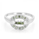 Anillo en plata con Diamante fantasía