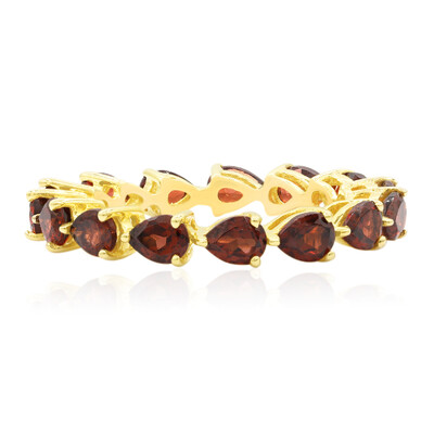 Anillo en plata con Granate de Mozambique