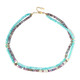 Collar en plata con Zafiro místico (Riya)