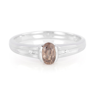 Anillo en plata con Zircón canela