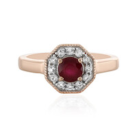 Anillo en plata con Rubí de Madagascar