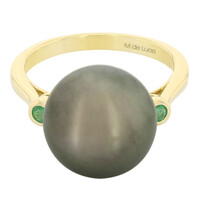 Anillo en oro con Perla cultivada de Tahití