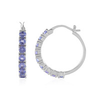 Pendientes en plata con Tanzanita