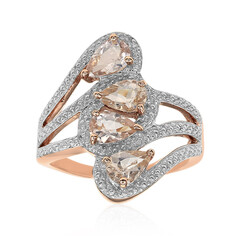 Anillo en plata con Morganita