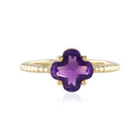 Anillo en plata con Amatista de Zambia