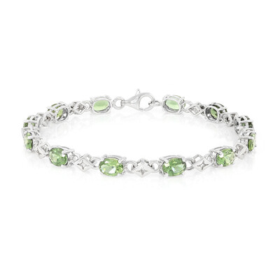 Brazalete en plata con Apatita de Rusia