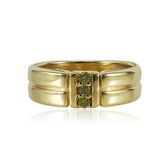 Anillo en plata con Diamante amarillo I1