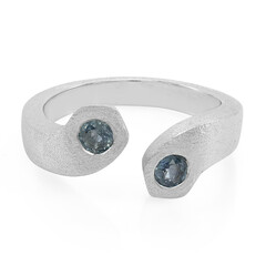 Anillo en plata con Zafiro de Laos