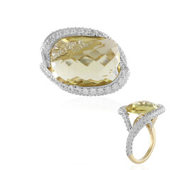 Anillo en oro con Cuarzo del Ouro Verde (SUHANA)