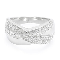 Anillo en plata con Zafiro blanco