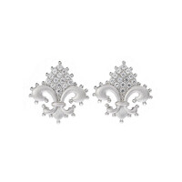 Pendientes en plata con Zircón (Dallas Prince Designs)