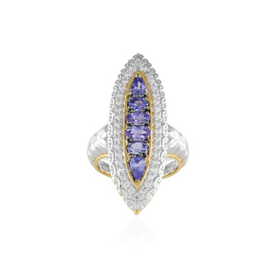 Anillo en plata con Tanzanita (Gems en Vogue)