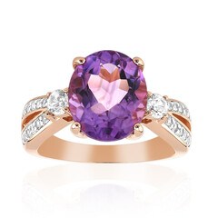 Anillo en plata con Amatista