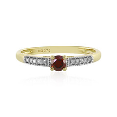 Anillo en oro con Diamante rojo I4