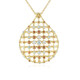 Collar en plata con Zircón champán (KM by Juwelo)