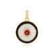 Colgante en plata con Turmalina rosa de Brasil (M de Luca)